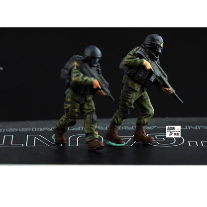 Homemade 1/72 Rebel Mercenaries Heavy Duty Team 8-Persons Finished Model Toys