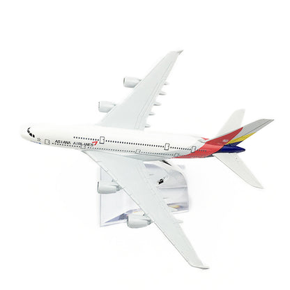 1:400 16cm Asiana Airlines A380 Airplane Model Alloy Plane Aircraft Ornaments