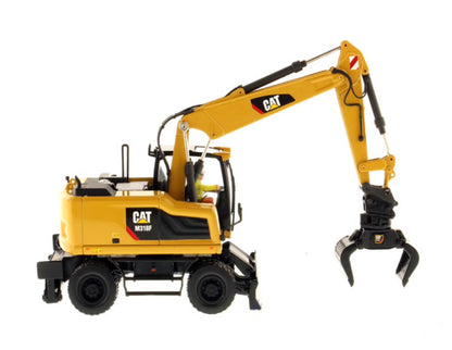 1:50 DM M318F Wheeled Excavator Construction Machine Equipment Diecast Model