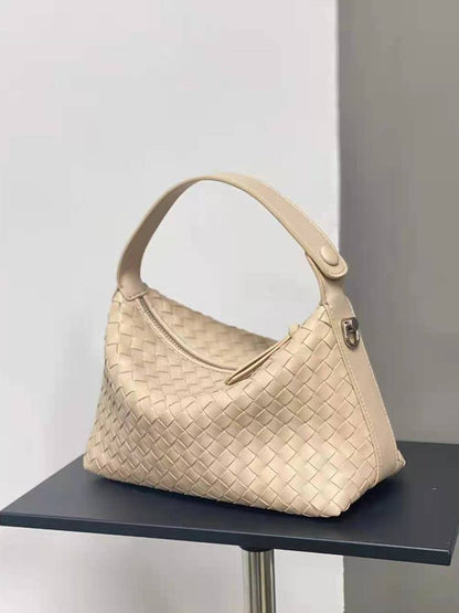 Tote Bag Zipper Handbag Soft Cow Leather Shoulder Bag Crossbody Purse 22*11*13CM