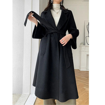 Wool Coat Female Women's Cashmere Coat Autumn Winter Cashmere Coat
