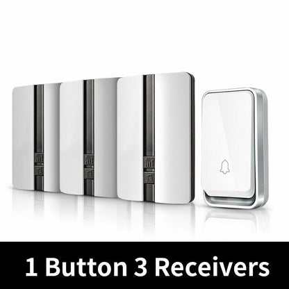 Wireless Doorbell Waterproof Self-powered Smart Door Bell No Battery Required