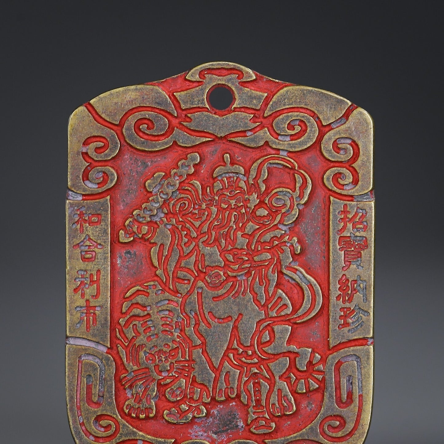 Chinese old Antique Collectible Bronze seal statue KYD6256