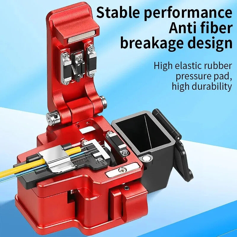 K1 Fiber Cleaver FTTH Optical Fiber Cable Cutting Knife Tool Waste Fiber Box
