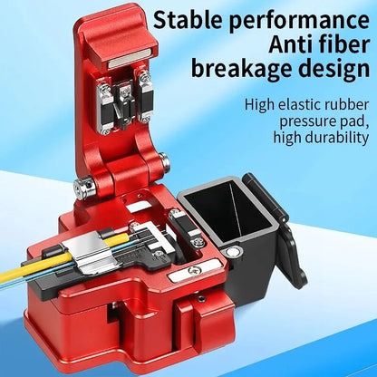 K1 Fiber Cleaver FTTH Optical Fiber Cable Cutting Knife Tool Waste Fiber Box
