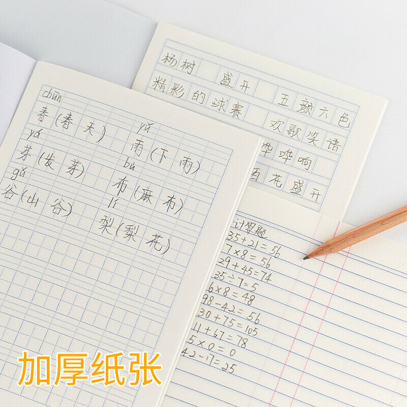 30Pcs Chinese exercise book for character practicing writing book Pinyin Tian Zige Primary school students homework book