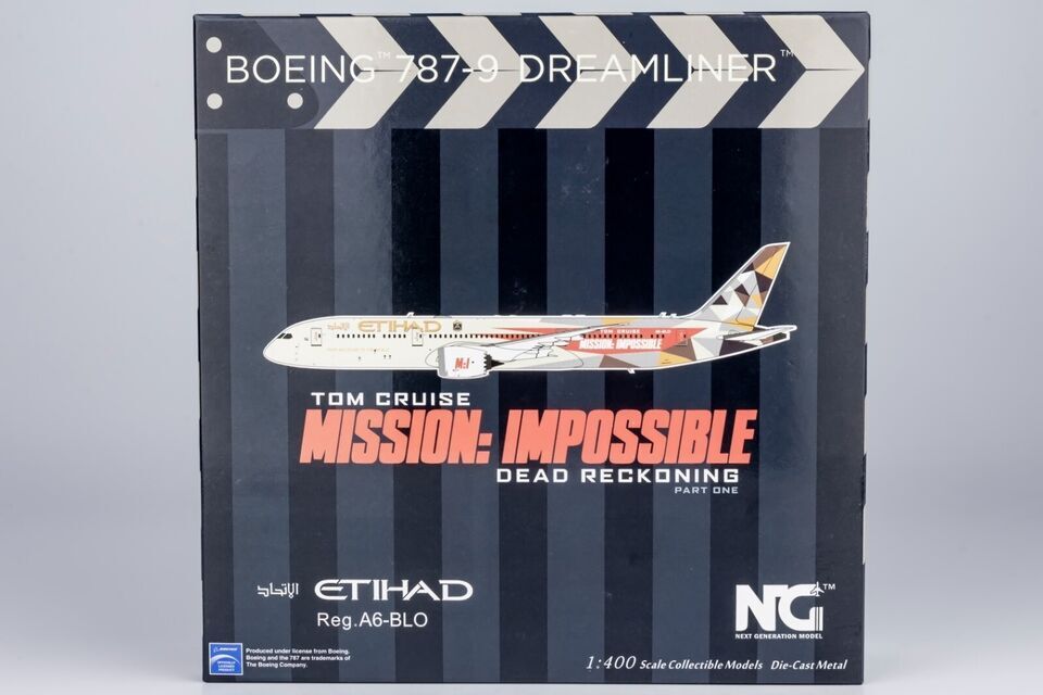 1:400 NG Model ETIHAD BOEING 787-9 Passenger Aircraft Diecast Airplane Model