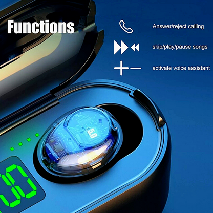 Bluetooth 5.0 Wireless Earbuds Headphone Headset Noise Cancelling TWS Waterproof