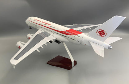 1:160 46CM AIR ALGERIE AIRBUS A380 Airplane Landing Gear Resin Aircraft Model