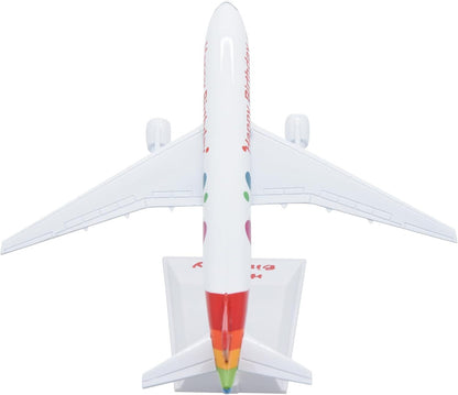 1:400 16cm B777 'Happy Birthday' Metal Airplane Model,Birthday Gift Plane Model
