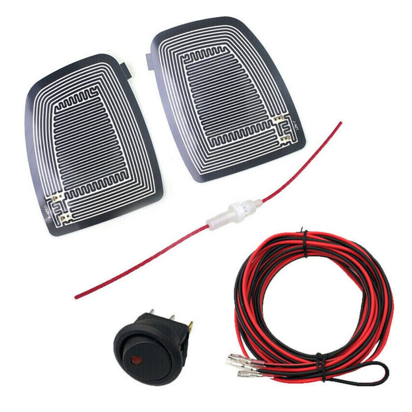 12V Car Rearview Mirror Heating Demister Side Glass Warm Heated Defogger Pad Mat