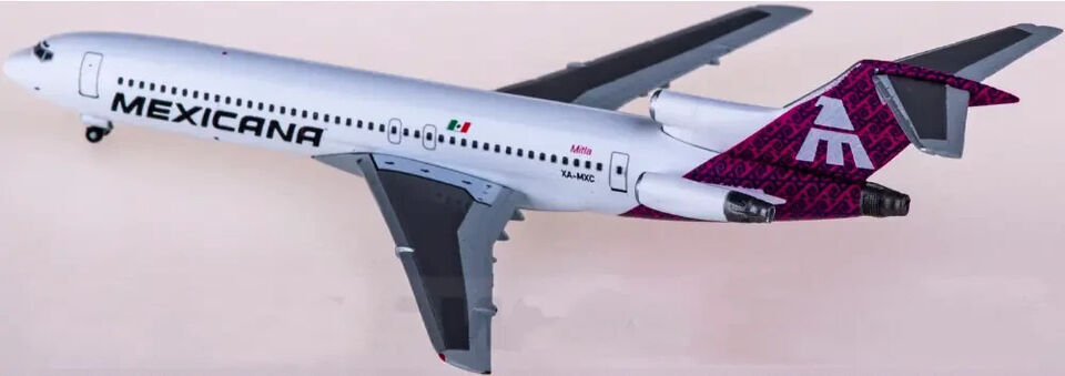 1:500 Herpa Mexicana BOEING 727-200 Passenger Aircraft Diecast Airplane Model