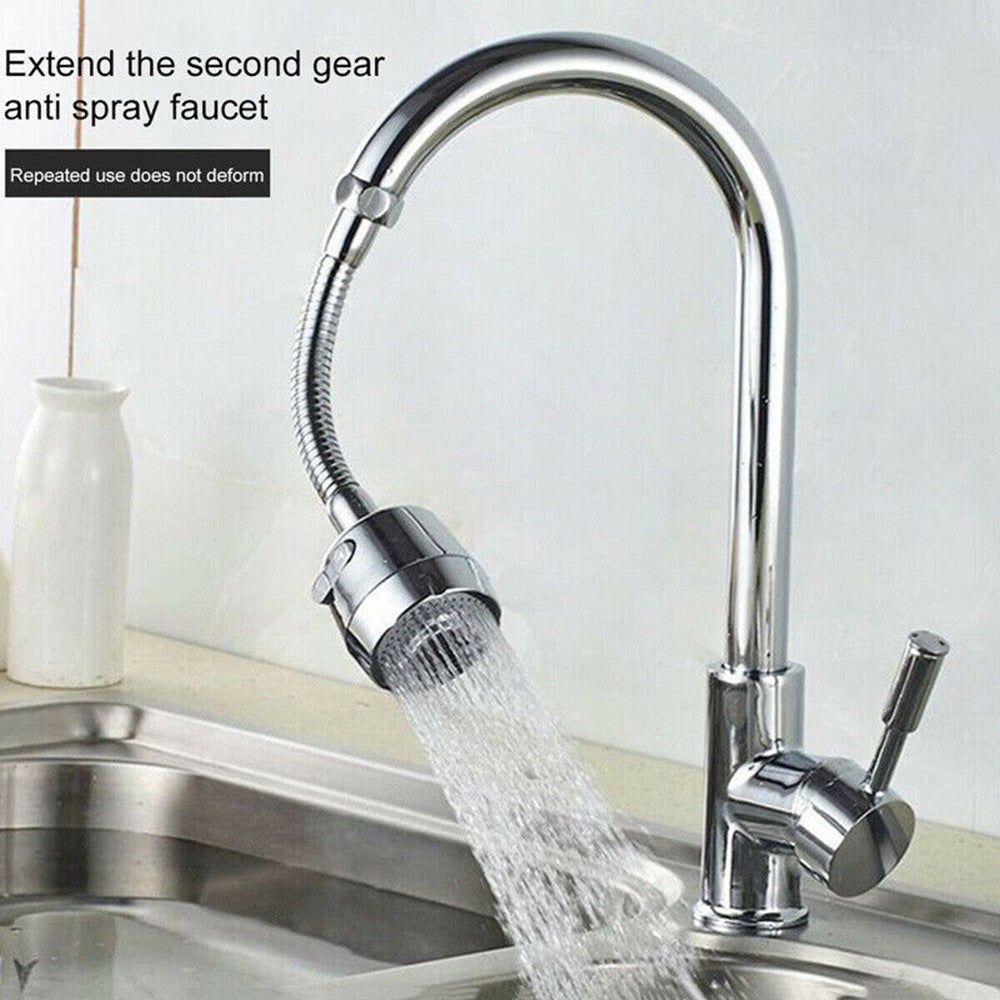 ABS+Stainless 24mm Thread Tap Anti-Splash Nozzle Extender Spray Head Swivel Tool