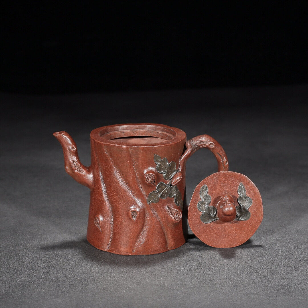 Chinese Yixing Zisha Clay Handmade Exquisite Teapot （竹韵 底款：沈孝陆）