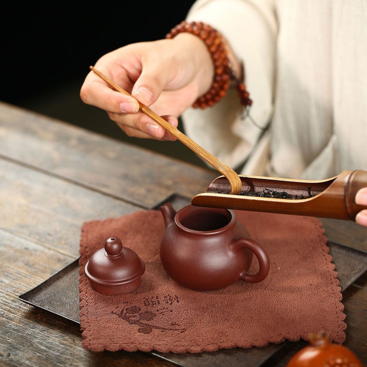 100ml Small Tea Pot Real Yixing Zisha Purple Clay Marked Kungfu Tea Pot Rongtian