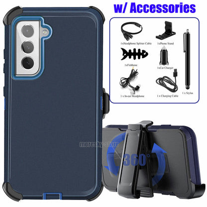 For Samsung Galaxy S21 FE 5G Belt Holster Case Hard Shockproof Cover / Accessory