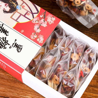 Black Sugar Ginger Tea Red Dates Goji Berries Longan and Osmanthus Tea Bag 300g