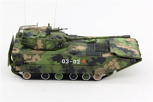 UNISTAR China ZTL-05 amphibious assault gun 03-02 1/72 Tank Pre-builded Model