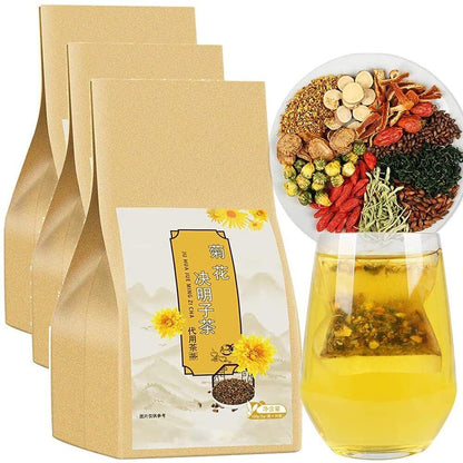 Chrysanthemum Cassia Seed Tea Bags Ju Hua Jue Ming Zi 450g (5gx30pack X 3bags)