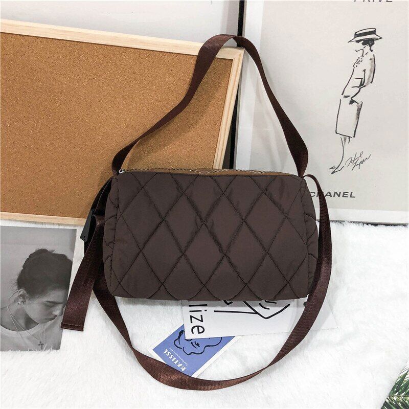 Black Quilted Bag Handbags Women's Bag Fashion All-Match Shoulder Bag Tote Bag