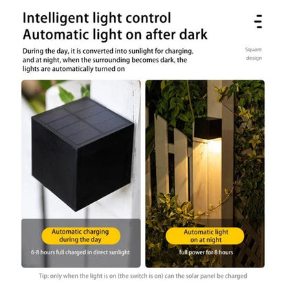 Solar Wall Lamp – Modern LED Outdoor Lighting
