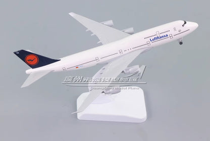 20CM Lufthansa BOEING 747-400 D-ABYA Passenger Aircraft Diecast Airplane Model