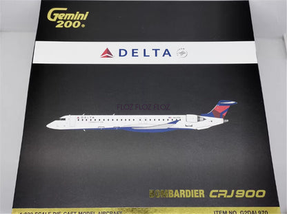 Geminijets for DELTA for BOMBARDIER CRJ900 N821SK 1/200 Aircraft Pre-built Model