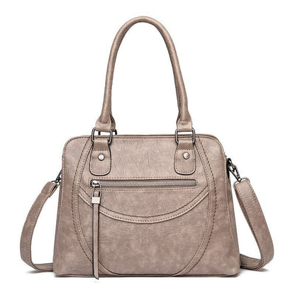Polyester Shoulder Bag Large Capacity Retro Messenger Casual Tote Bag 31*14*24CM