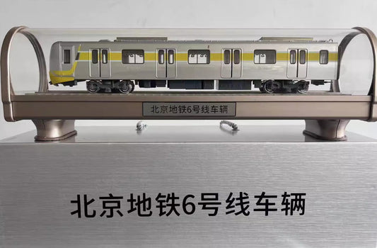1:68 40CM Vehicles of Beijing Subway Line 6 Train Passenger Car Diecast Model