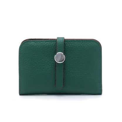 Genuine Leather Passport Cover Unisex Organizer Wallet Long Purse Hasp Money Bag