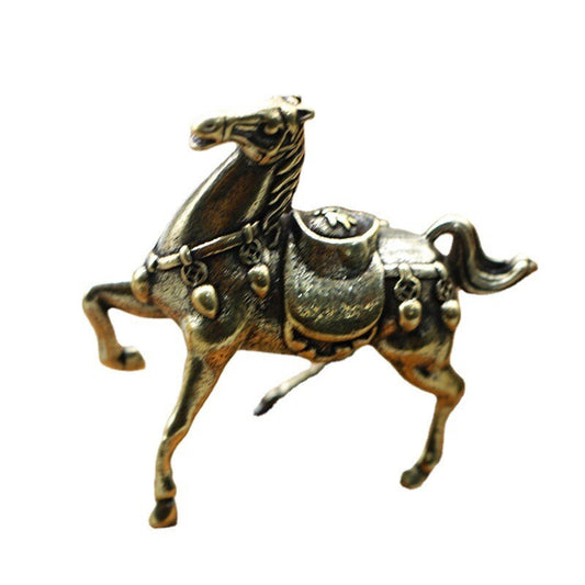Brass Horse Figurine Statue Animal Figurines Toys House Desktop Decoration New
