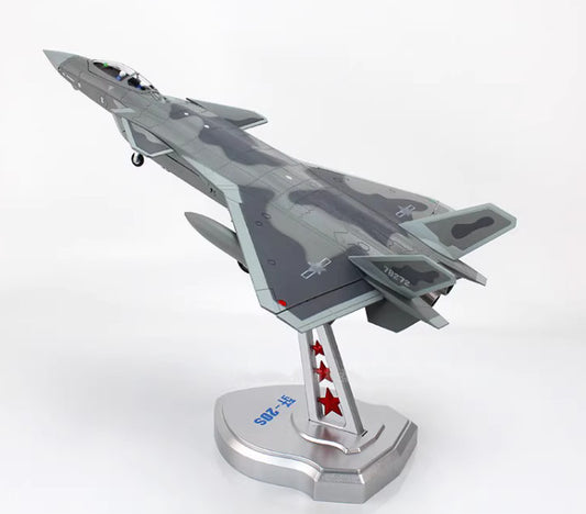1:58 37CM China Air Force J-20S Stealth Fighter Plane Diecast Aircraft Model