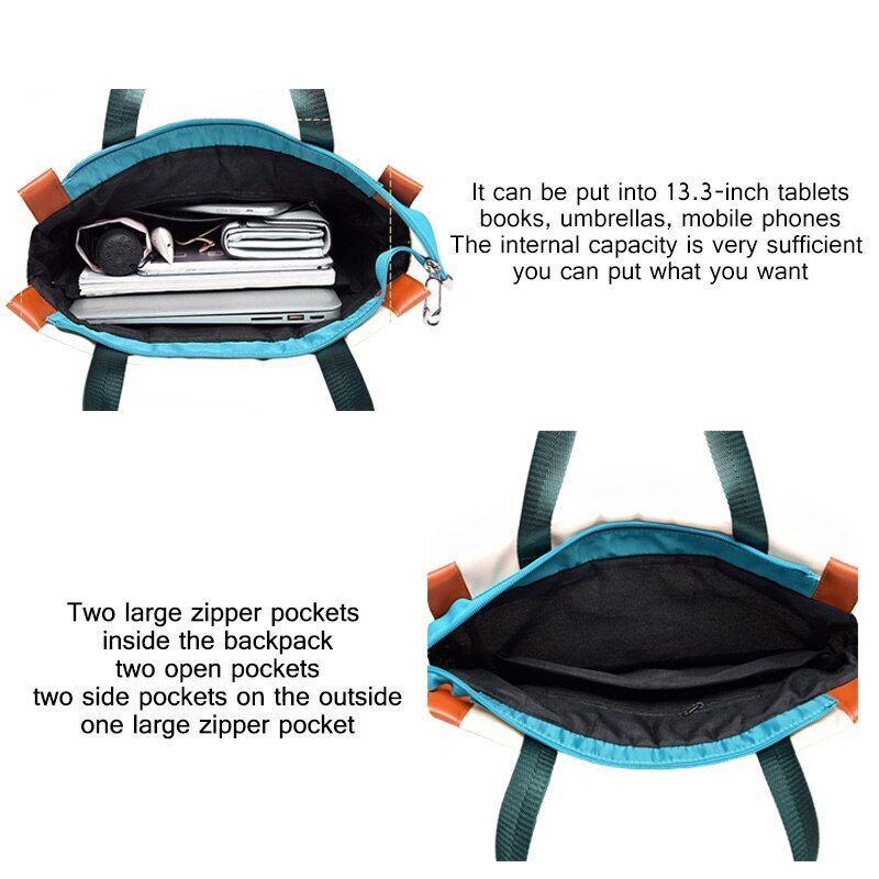 Oxford Backpacks Book Bags Fashion Lady Shoulder Backpack Waterproof Anti-theft