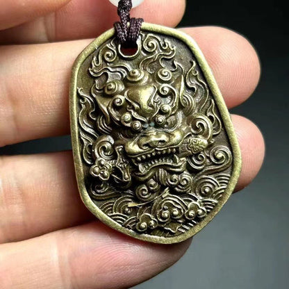 Necklace Pendant Car Accessory Keychain Decorative Pendant Lion Necklace
