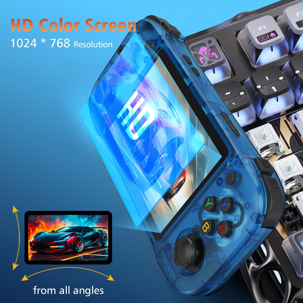 R46H 4.2 Inch IPS Screen Wi-Fi Retro Mini Portable Pocket Handheld Game Console