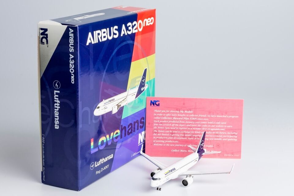 1:400 NG Model Lufthansa AIRBUS A320neo Passenger Plane Diecast Aircraft Model