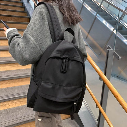 Fashion Backpack Canvas Backpack Anti-theft Shoulder Bag School 31*12*42 CM Blue