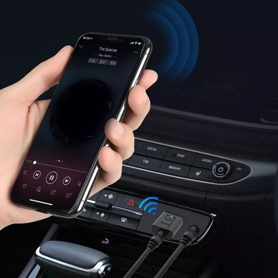 5.0 Audio Receiver Wireless Bluetooth 3.5mm AUX To USB Car Music Adapter *2Pack*