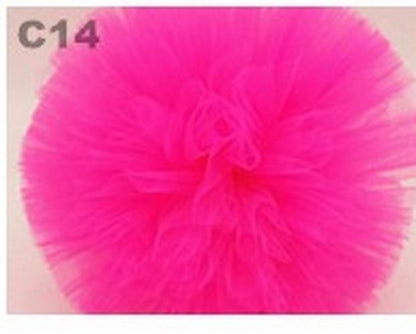 Party Decoration 5Pcs Tulle Pompom Birthday Wedding Baby Shower Venue Decor 20cm