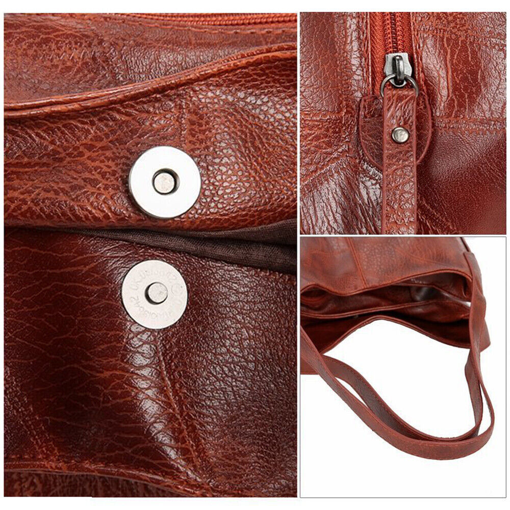 Women Designer Leather Shoulder Bag Large Capacity Ladies Handbag Hobo Tote