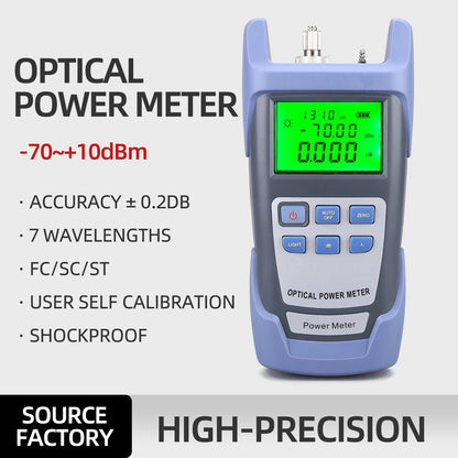 FTTH Fiber Optical Power Fiber Cable Tester range -70dBm~+10dBm SC +FC Connector