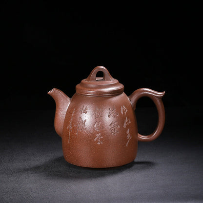 Chinese Yixing Zisha Clay Handmade Exquisite Teapot （古钟 底款：杨季初）