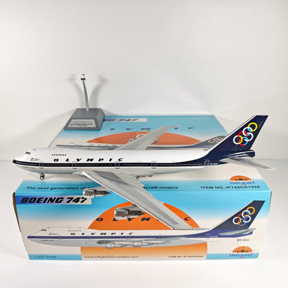 1:200 InFlight OLYMPIC Boeing 747 SX-DAC Passenger Airplane Diecast Plane Model