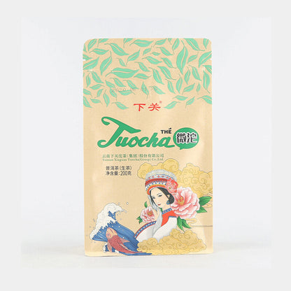WEI TUO Cha Yunnan Xiaguan Mini Tuocha Raw Puer Pu Er Sheng Tea 200g Bag -