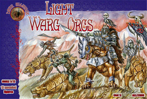 LIGHT WARG ORCS 1/72 Soldiers Figures Model Kit DARK ALLIANCE