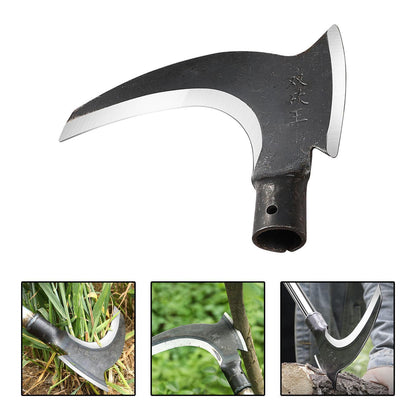 Gardening Axe and Sickle Set Splitting Firewood Steel Hatchet for Outdoor