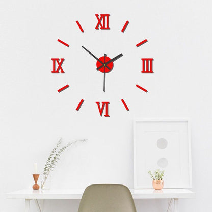 DIY Wall Clocks Creative Acrylic Punch-Free Luminous Living Room Home Decor 16in