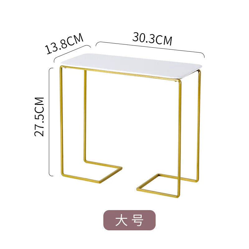 Cake Stand Wrought Iron Golden White Ceramic Plate Snacks Dessert Cupcake Holder