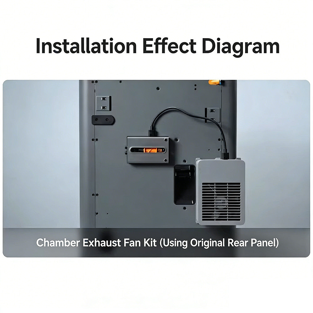 Original Bambu Lab External Exhaust Fan Kit for Bambu Lab P2S 3D Printers
