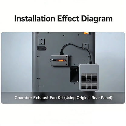 Original Bambu Lab External Exhaust Fan Kit for Bambu Lab P2S 3D Printers